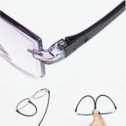 HIGH HARDNESS ANTI-BLUE PROGRESSIVE FAR AND NEAR DUAL-USE READING GLASSES