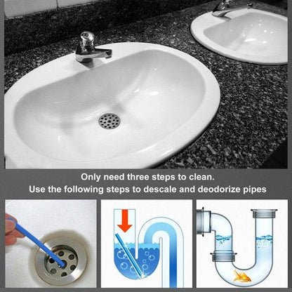 12 set Pipe Cleaning Sticks Oil Decontamination Kitchen Toilet Bathtub Drain Cleaneer