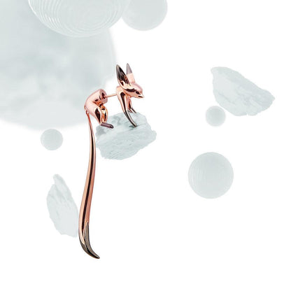 WAGGING TAIL FOX EARRINGS