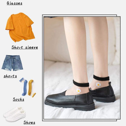 Translucent Daisy Socks 3 Pairs