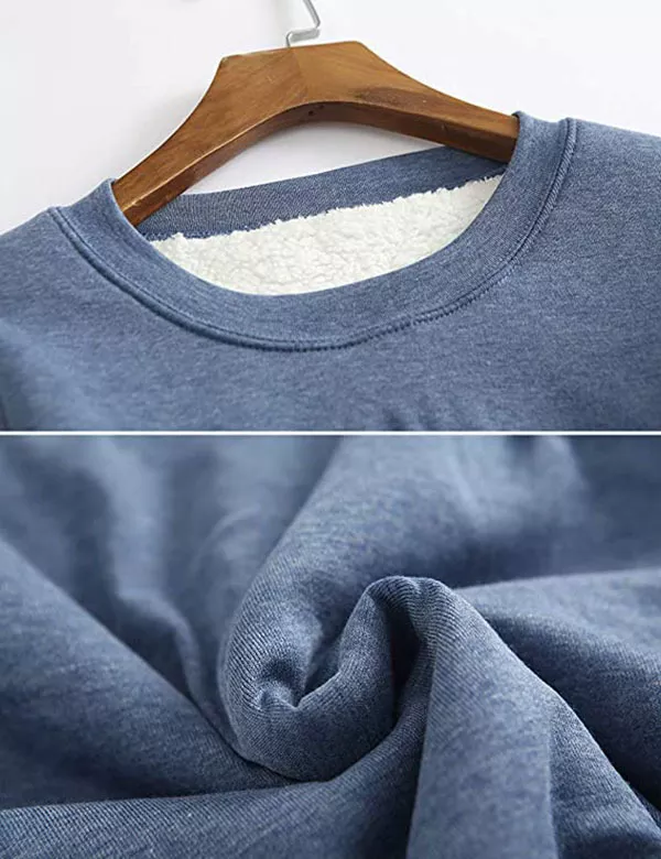 2021 NEW Casual Cotton Round Neck Solid Sweatshirt