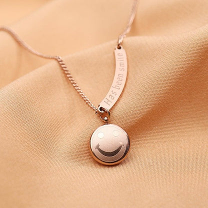 Geometric Smiley Necklace and Anklet