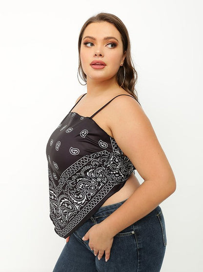 Paisley Print Bandana Tube Top