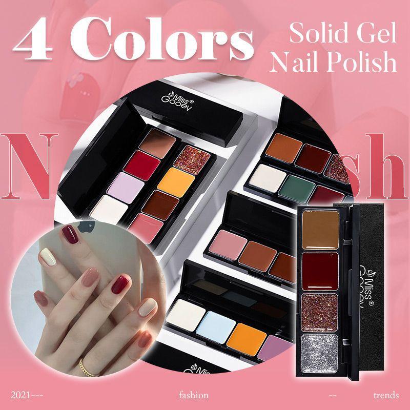 4 Colors Solid Gel Nail Polish
