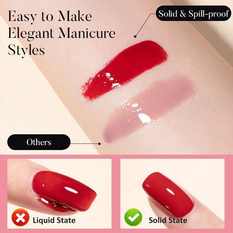 4 Colors Solid Gel Nail Polish