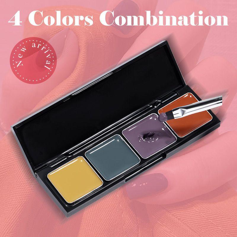 4 Colors Solid Gel Nail Polish