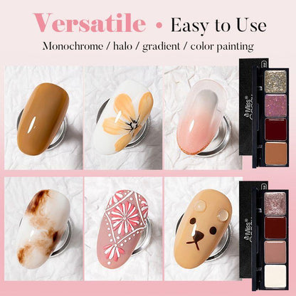 4 Colors Solid Gel Nail Polish