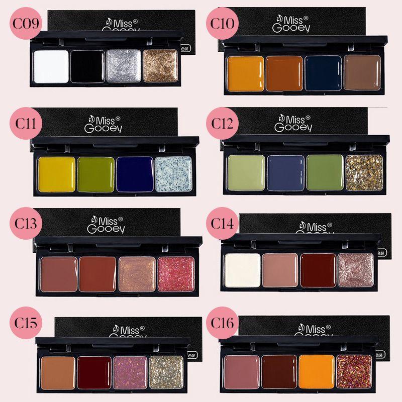 4 Colors Solid Gel Nail Polish