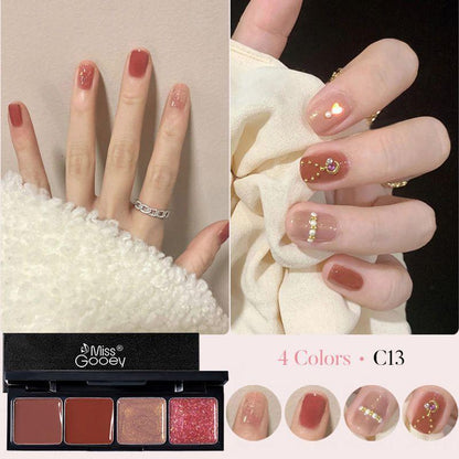 4 Colors Solid Gel Nail Polish