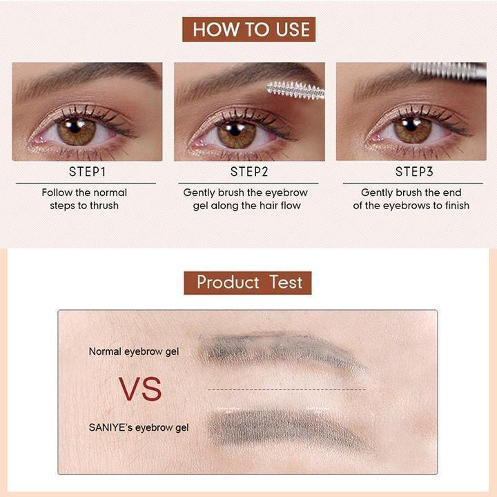 Eyebrow styling gel