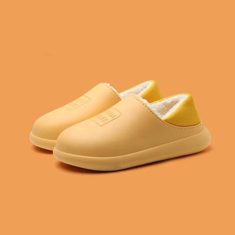 2021 Winter Indoor Warm Non slip Soft Bottom Couple Cotton Slippers