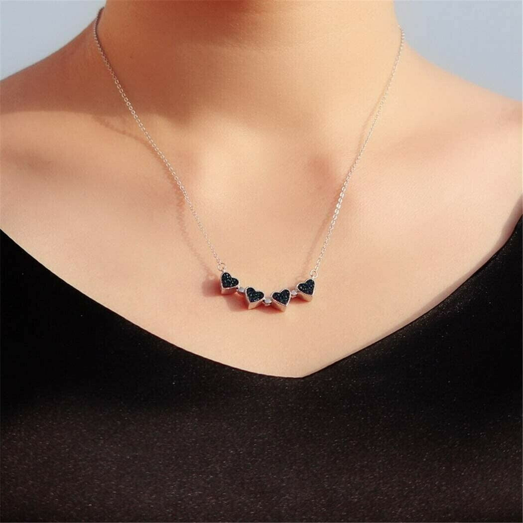 Four Leaf Heart Shape Necklace