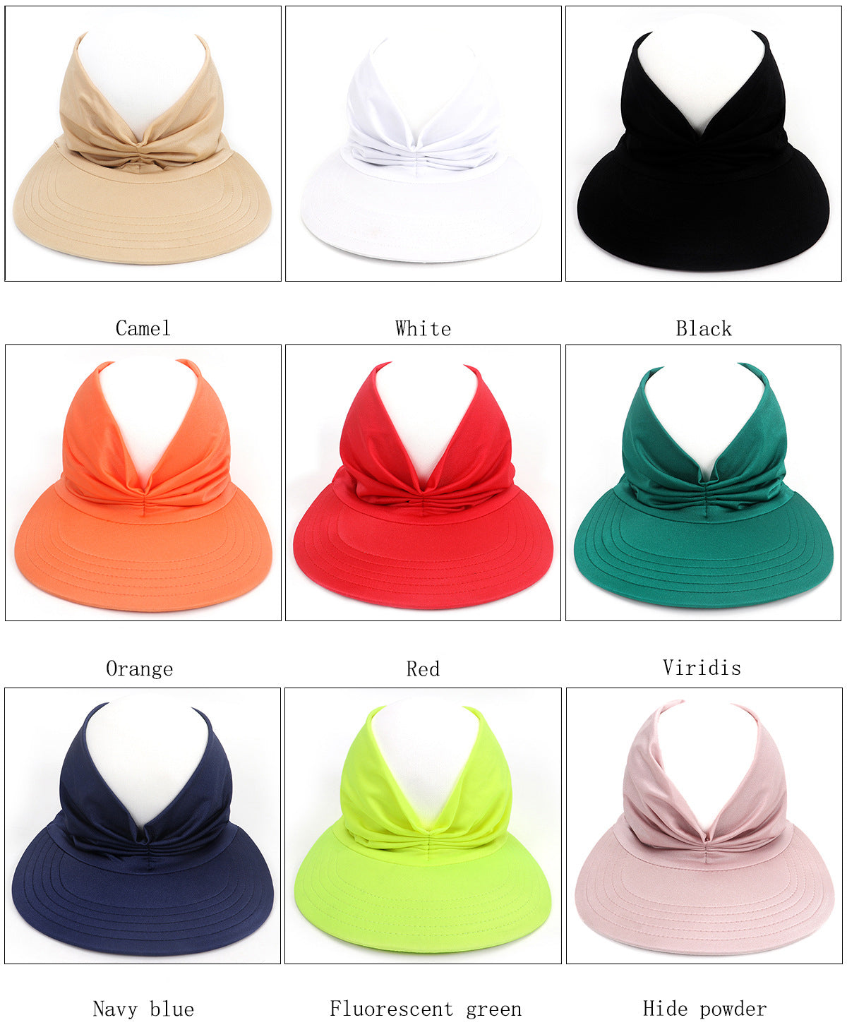 Summer womens UV protection stretch sun hat