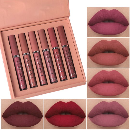 6PCS Matte Liquid Lipstick Makeup Set