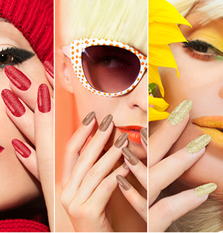 Glitter Nail Self Decals