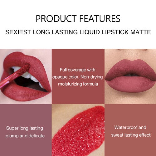 6PCS Matte Liquid Lipstick Makeup Set