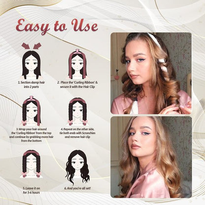 Heatless Hair Curler Headband