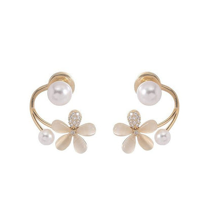 Elegant Flower Stud Earrings