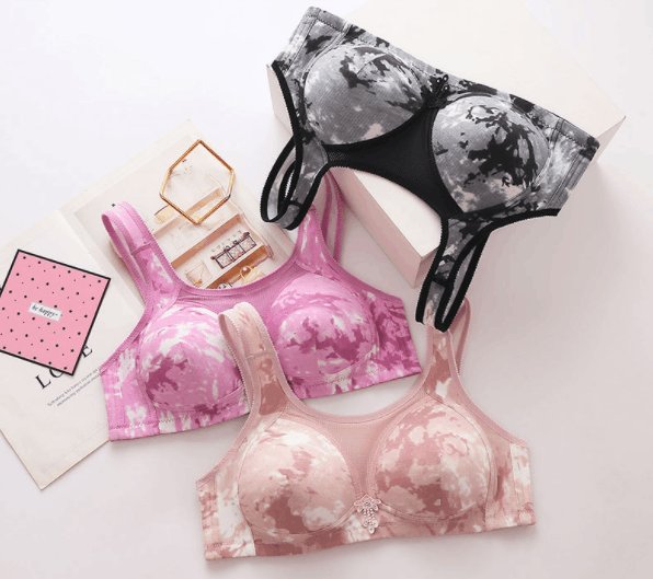 Large size thin comfortable adjustable gather side bra