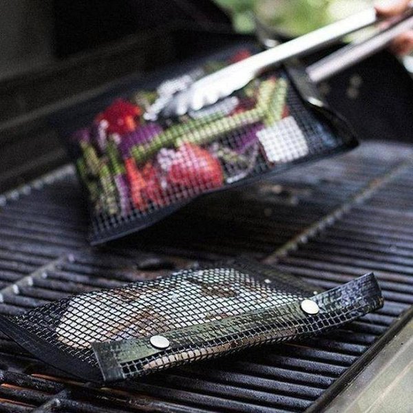 Reusable Non Stick BBQ Mesh Grill Bags