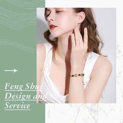 2024 FOUR LEAF CLOVER CHALCEDONY GOOD LUCK BRACELET