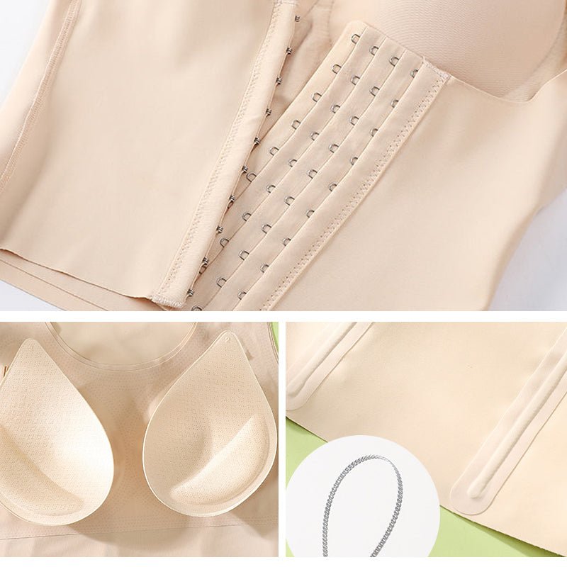 2 in 1 Waist Buttoned Bra