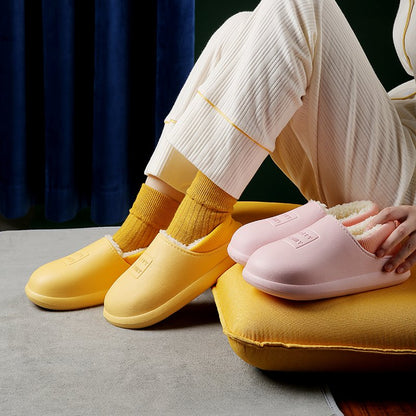 2021 Winter Indoor Warm Non slip Soft Bottom Couple Cotton Slippers