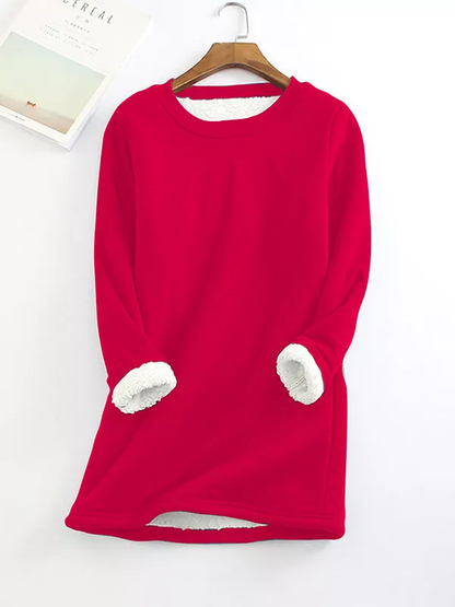2021 NEW Casual Cotton Round Neck Solid Sweatshirt
