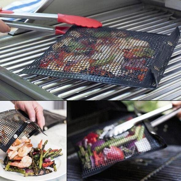 Reusable Non Stick BBQ Mesh Grill Bags