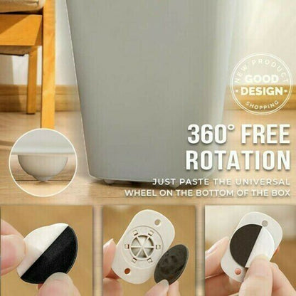 360 Degree Rotation Sticky Pulley 4 PCS