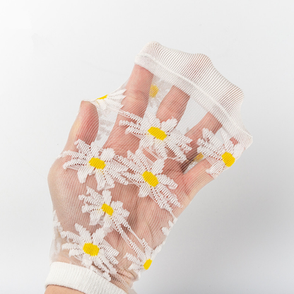 Translucent Daisy Socks 3 Pairs