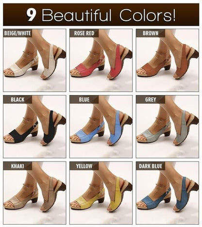 Comfortable Elegant Low Chunky Heel Shoes