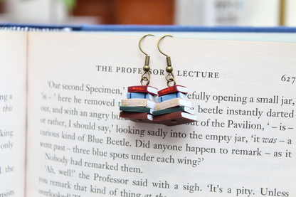Stack of Books Earrings