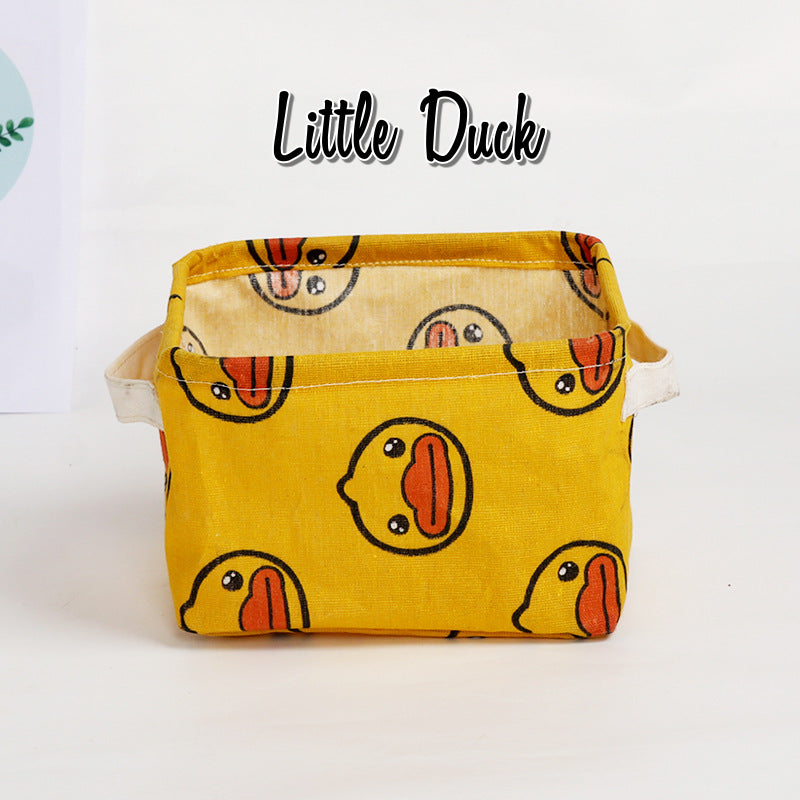 Foldable Canvas Cartoon Storage Box
