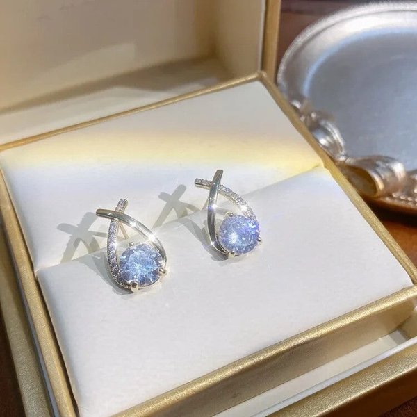 Diamond Round Stud Earrings