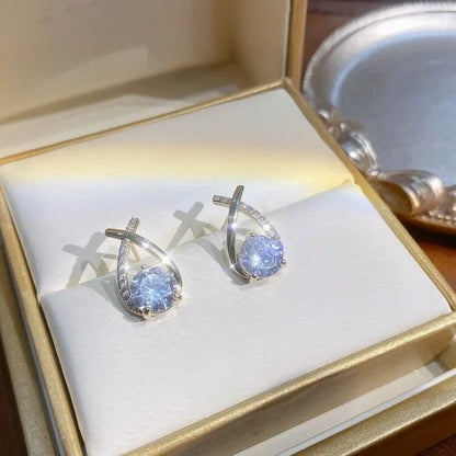 Diamond Round Stud Earrings