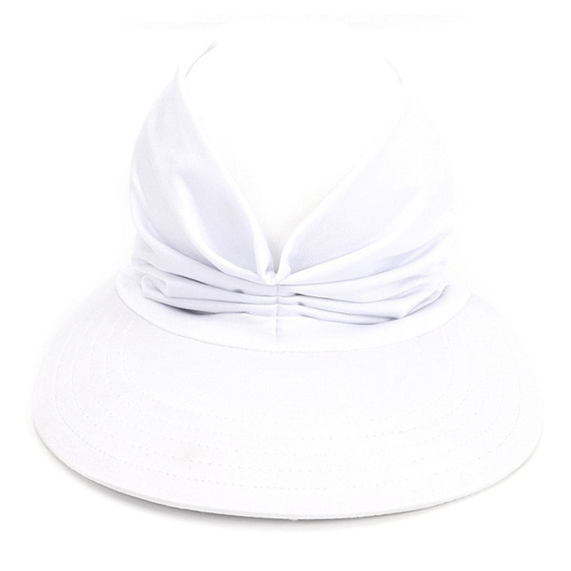 Summer womens UV protection stretch sun hat