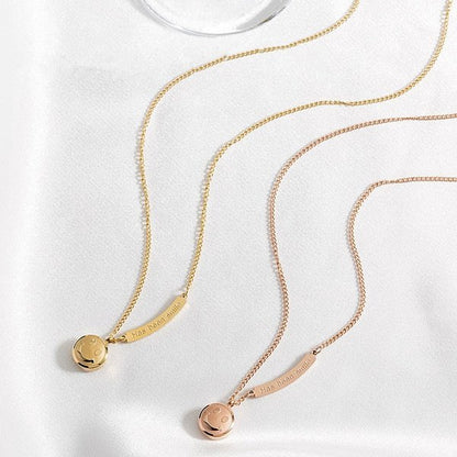 Geometric Smiley Necklace and Anklet