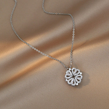 Four Leaf Heart Shape Necklace