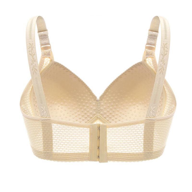 Women Back Buckle Cotton Bras Wire Free Plus Size  Shoulder Straps Brasieres Comfort