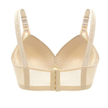 Women Back Buckle Cotton Bras Wire Free Plus Size  Shoulder Straps Brasieres Comfort