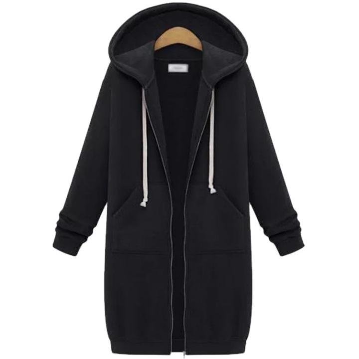 2021 Fall Winter Women s Long Hooded Sweatshirt