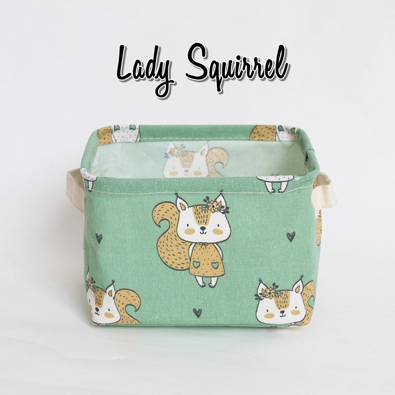 Foldable Canvas Cartoon Storage Box