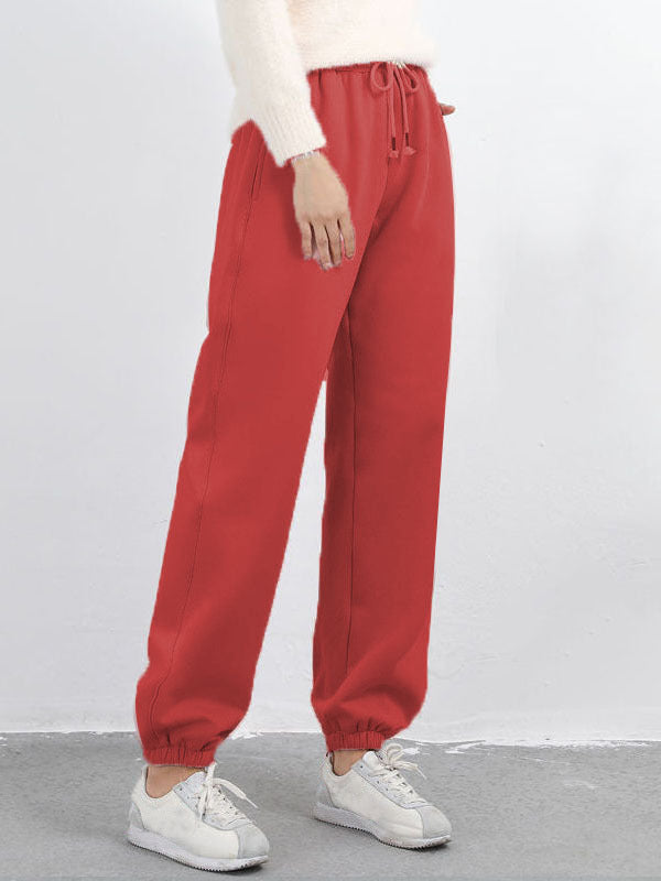 2021 New Arrival Casual Cotton Warm Fleece Pants