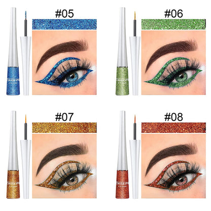16 Colors Liquid Glitter Eyeliner