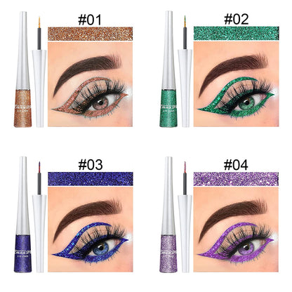 16 Colors Liquid Glitter Eyeliner