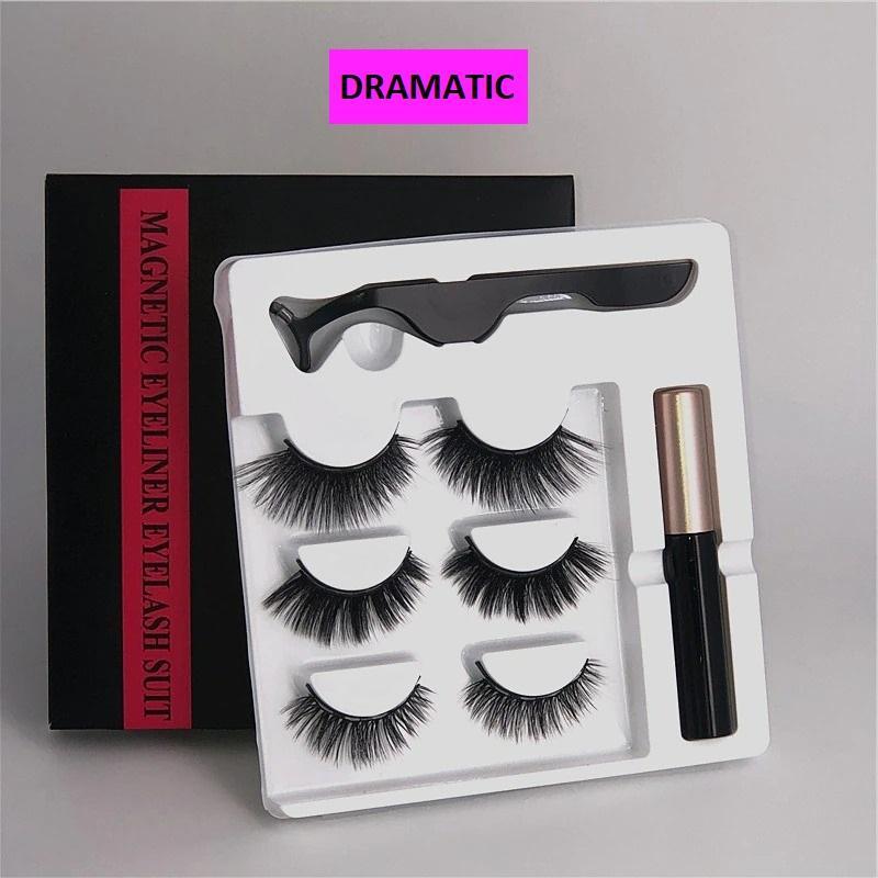 Magnetic Eyelashes 3 pairs of eyeliner
