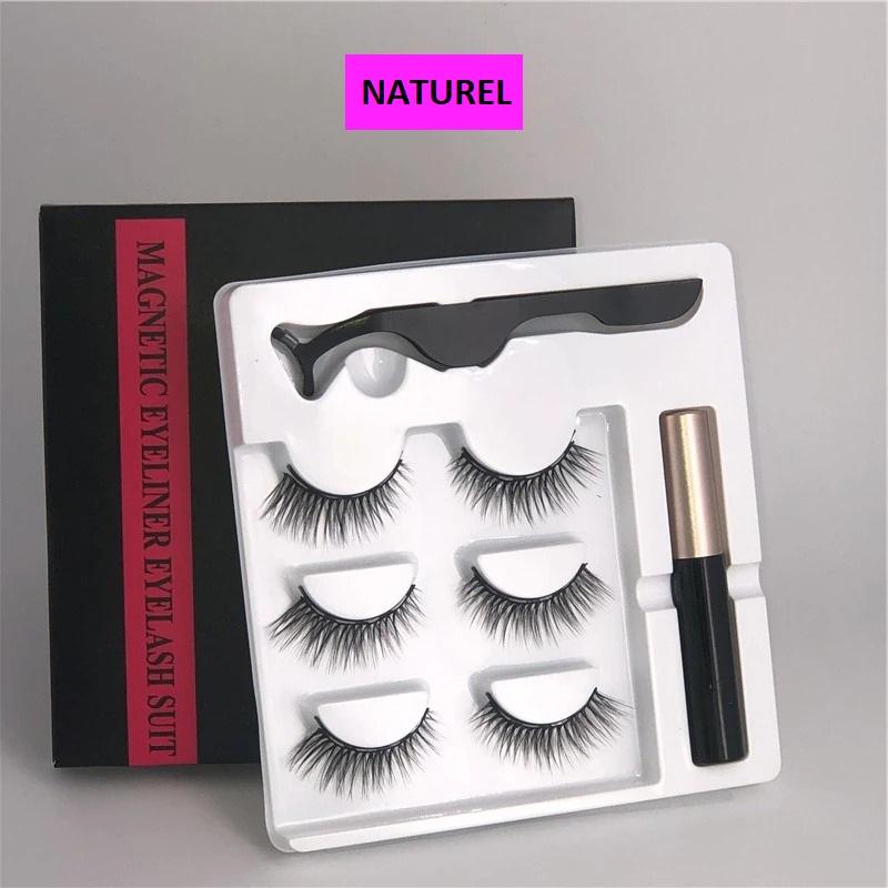 Magnetic Eyelashes 3 pairs of eyeliner