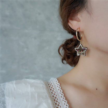 Crystal Star Earrings
