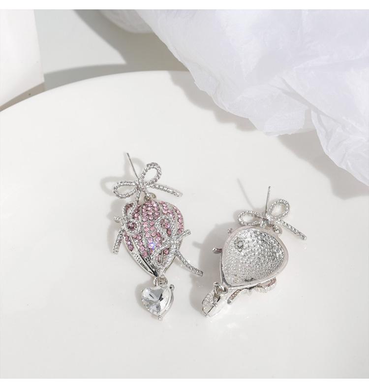 Heartbeat Hot Air Balloon Bow Earrings